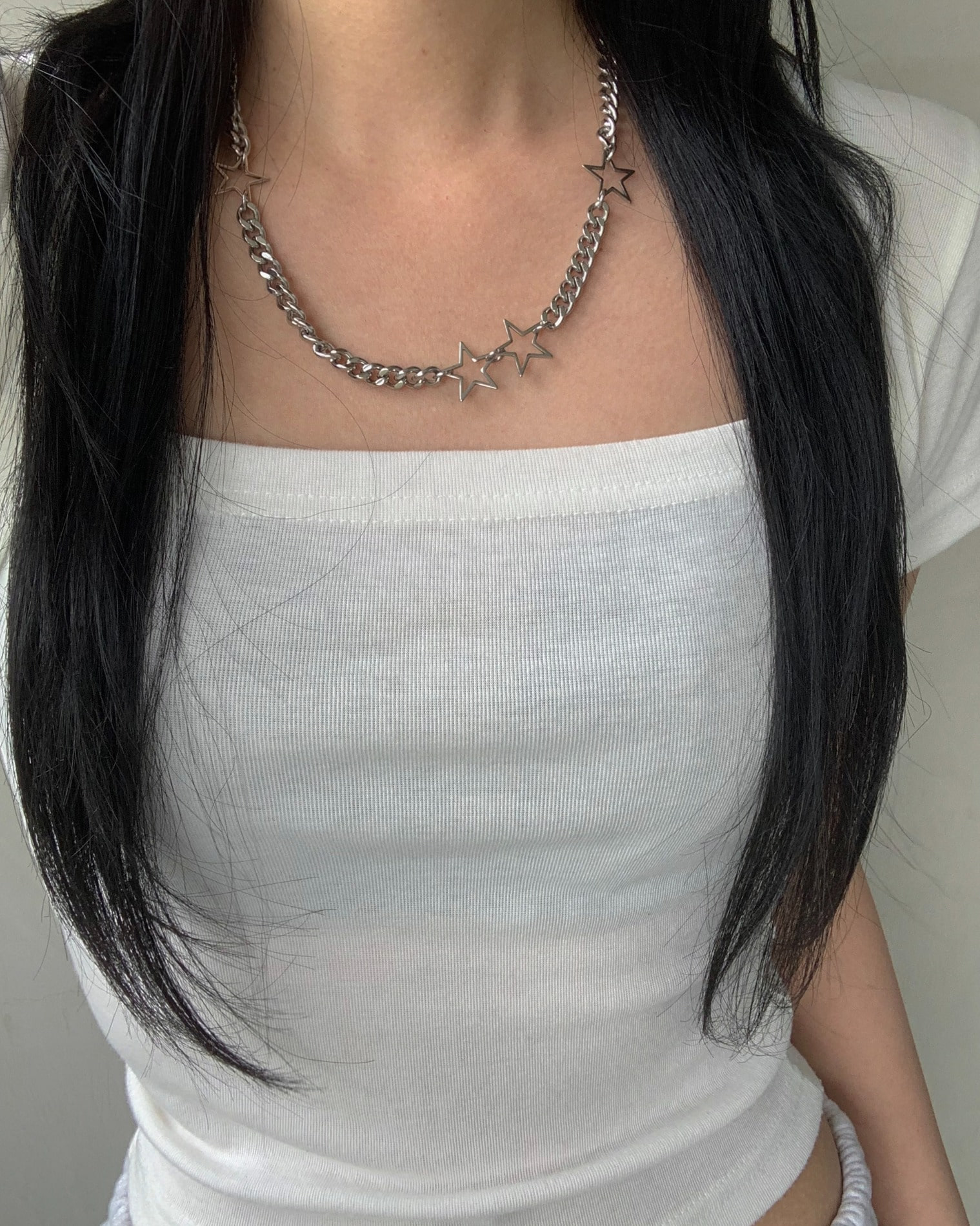 Star bold chain necklace