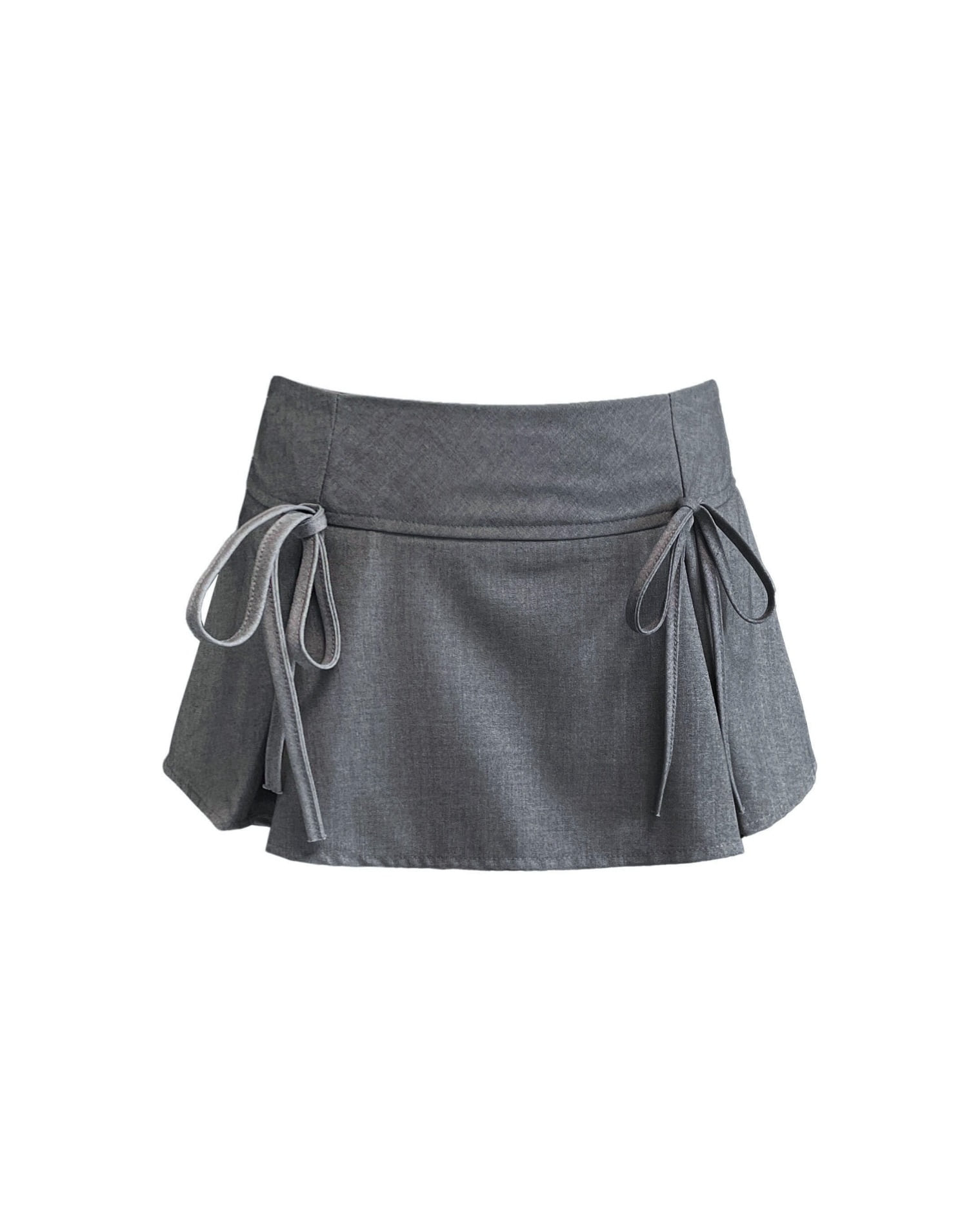 [MADE] Ribbon skirt - grey