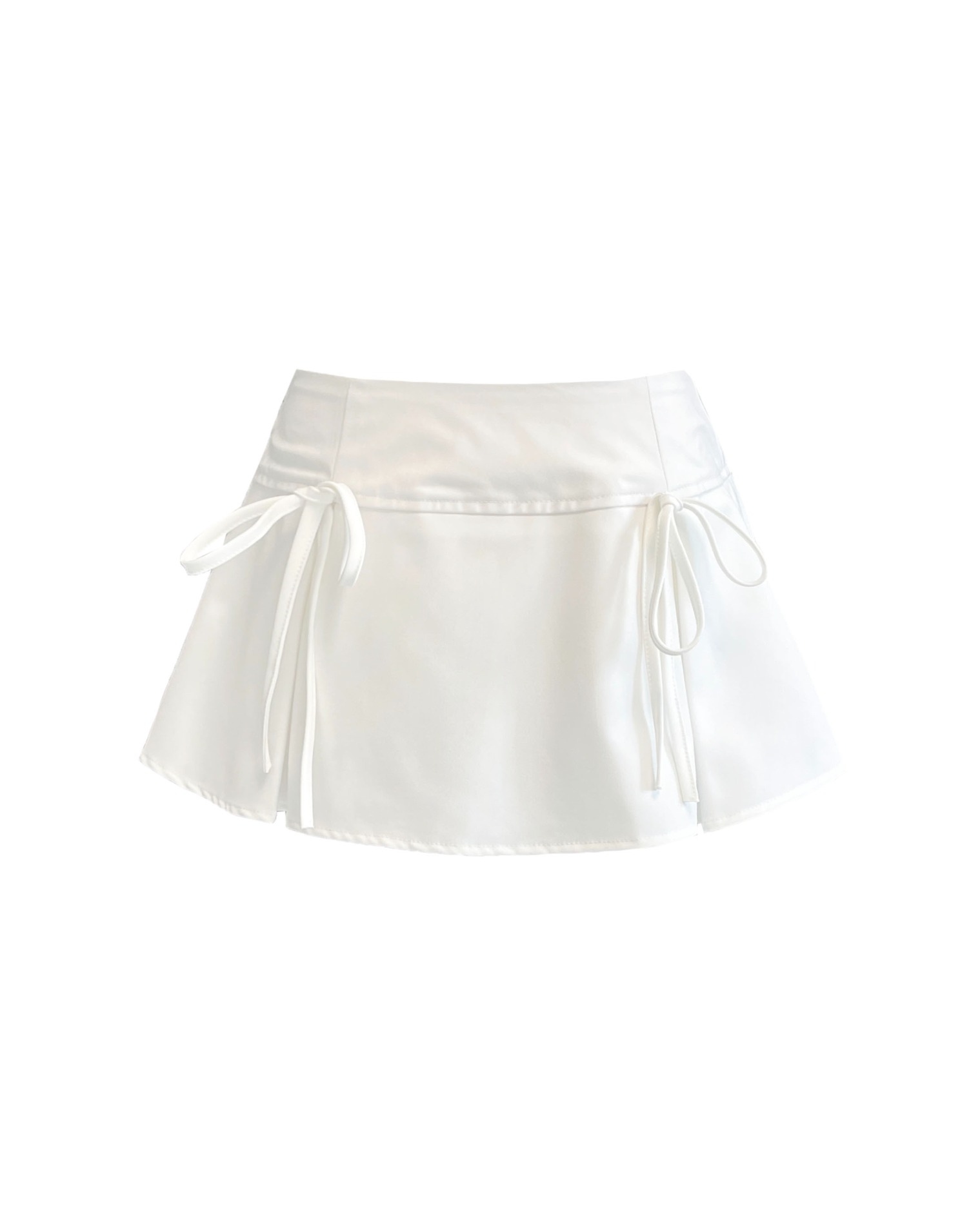 [MADE] Ribbon skirt - white