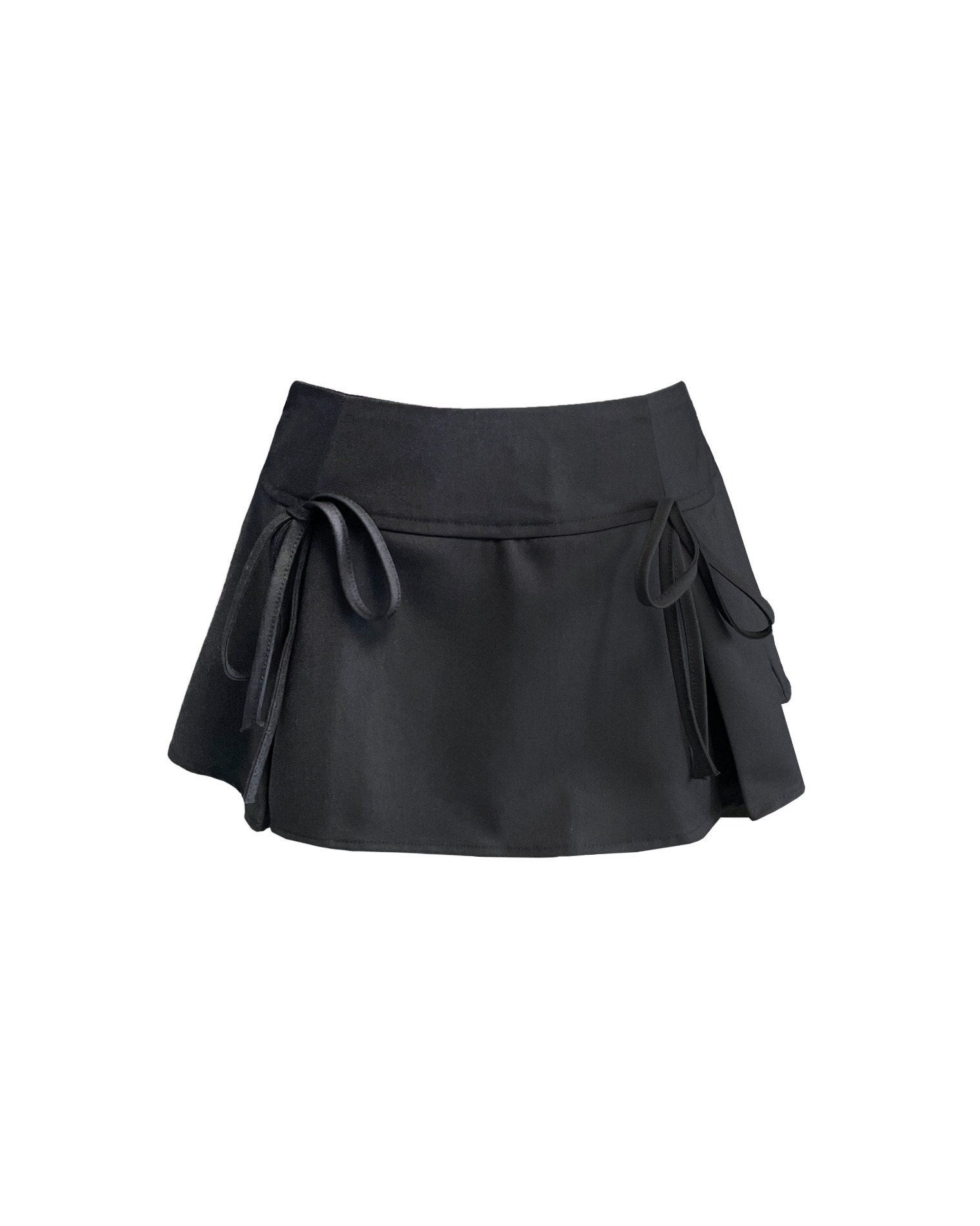 [MADE] Ribbon skirt - black