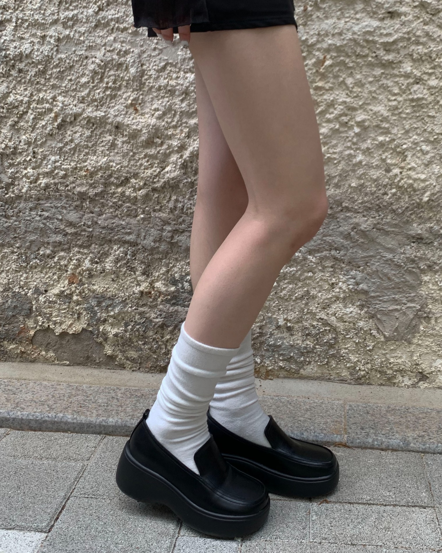 Platform minimal loafers